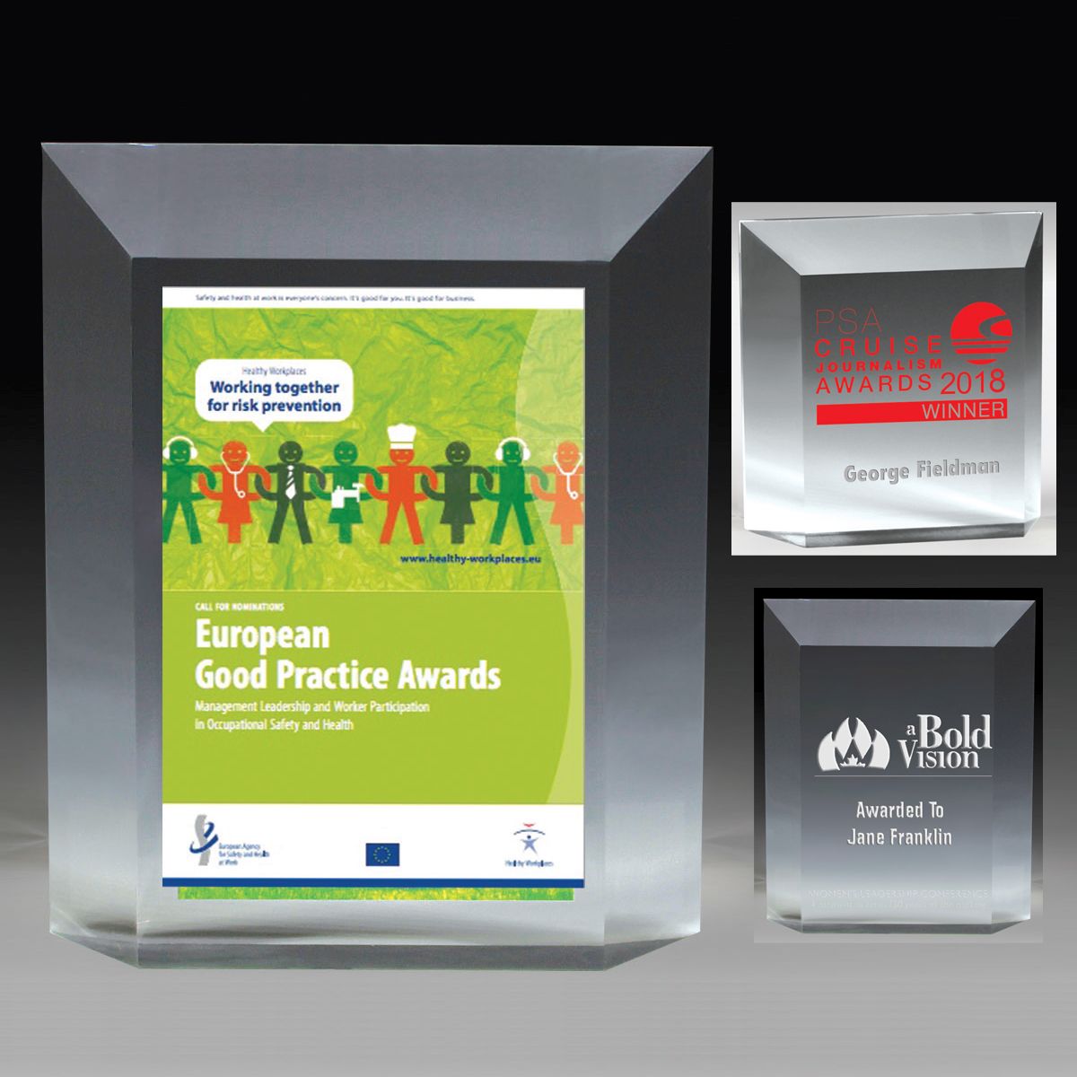 Beveled Elegant Freestanding Awards