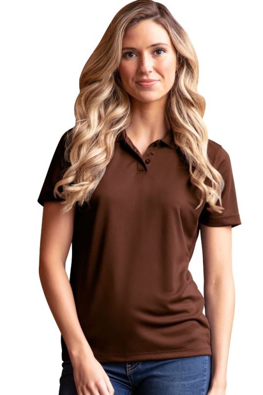Women's Vansport Omega Solid Mesh Tech Polo