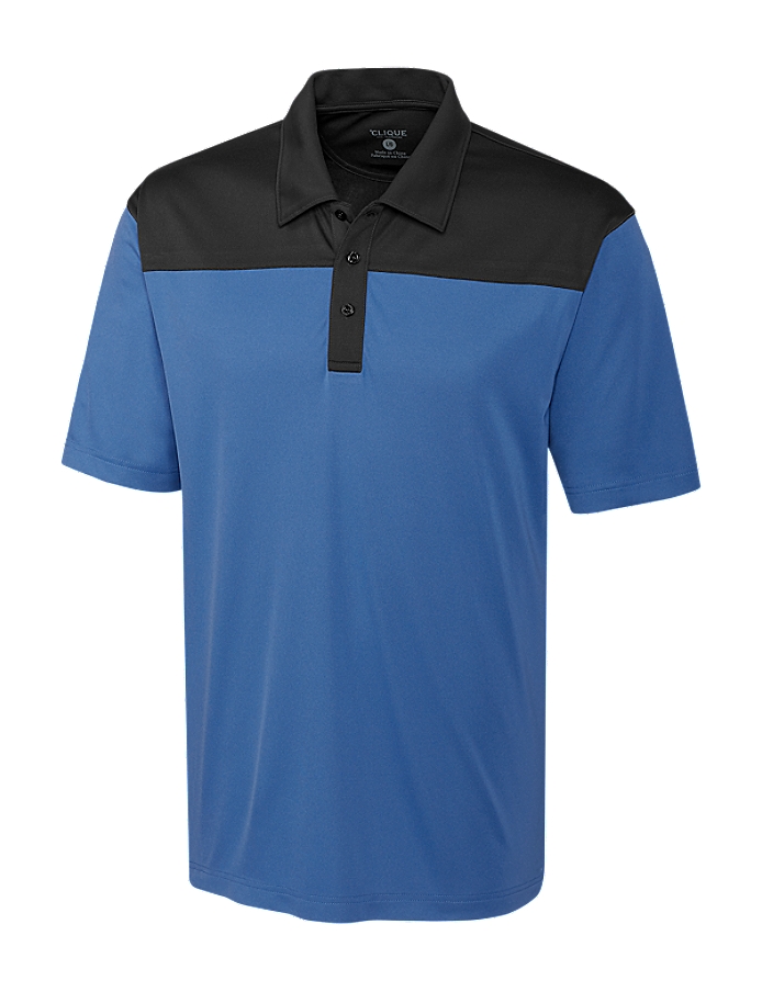 Clique Parma Colorblock Tech Jersey Mens Polo