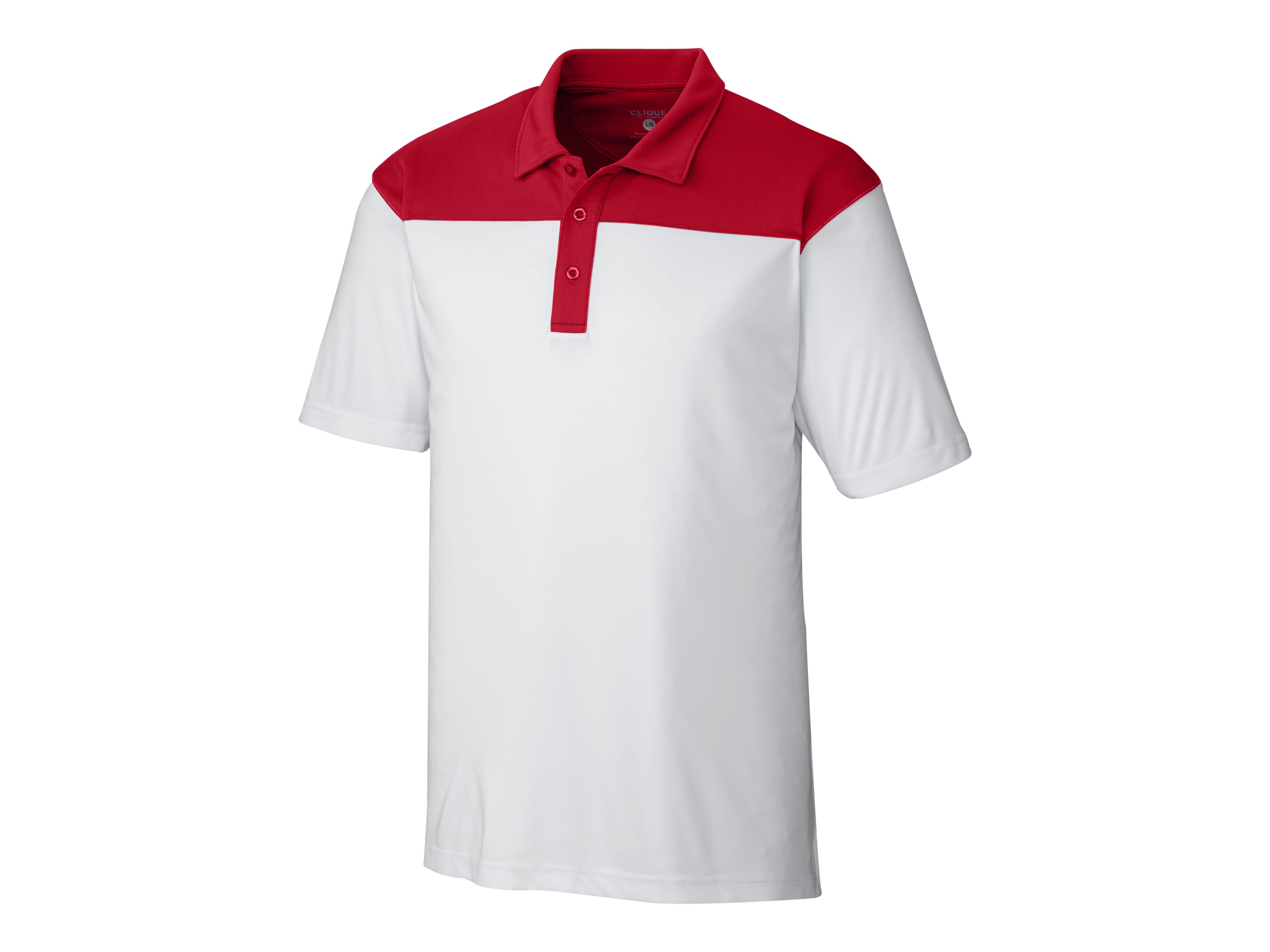 Clique Parma Colorblock Tech Jersey Mens Polo