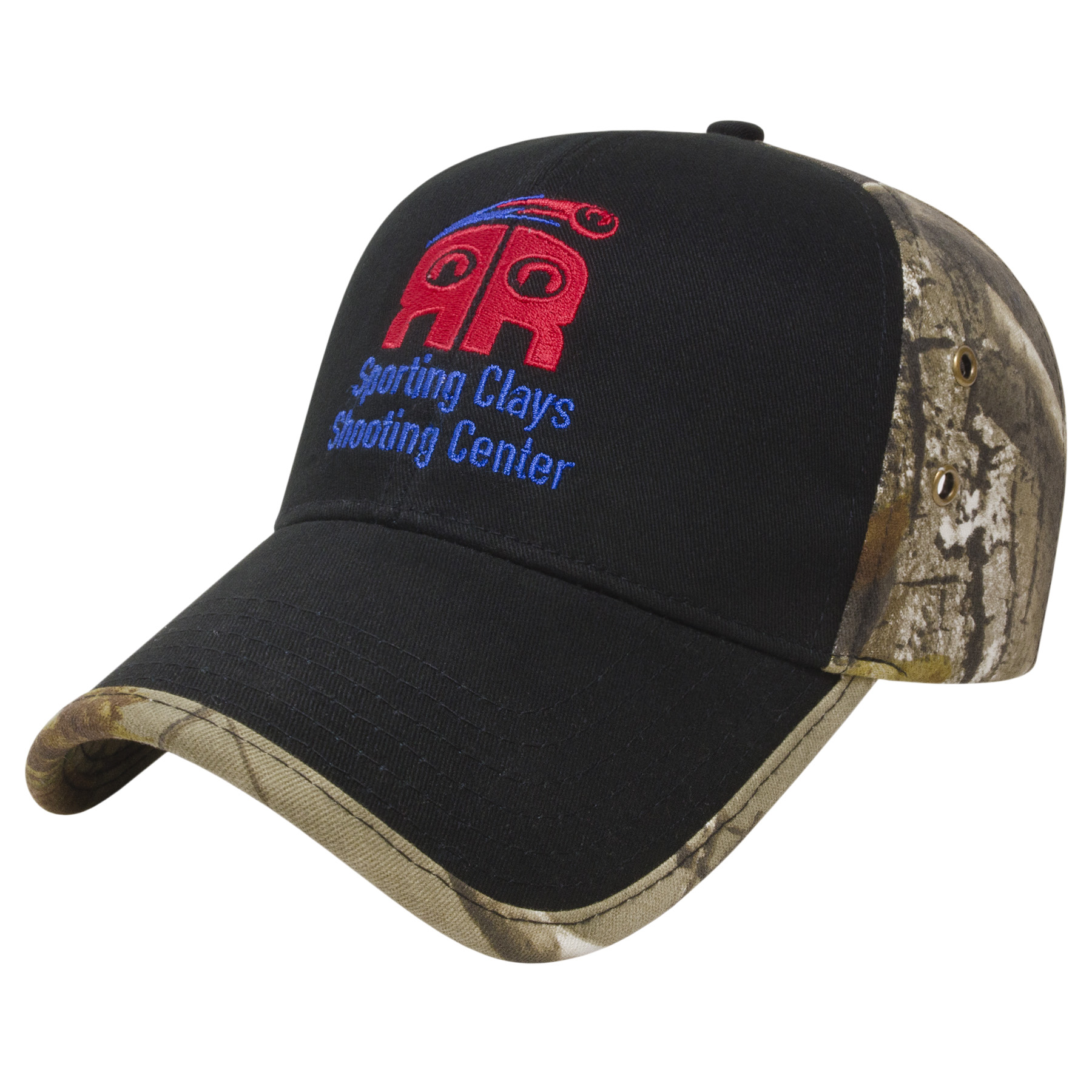 Solid Front Camo Back Cap