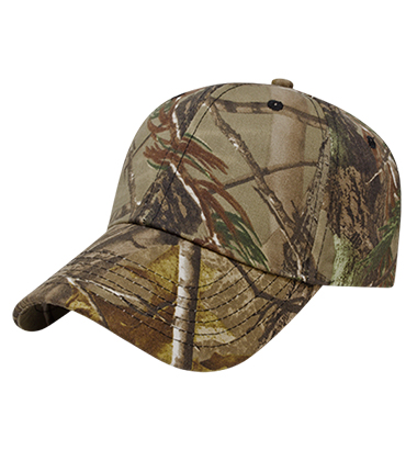 Six Panel Unstructured Camo Cap
