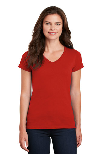 Gildan® Women's Heavy Cotton™ 100% Cotton V-Neck T-Shirt