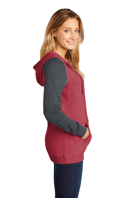 District® Juniors Lightweight Fleece Raglan Hoodie