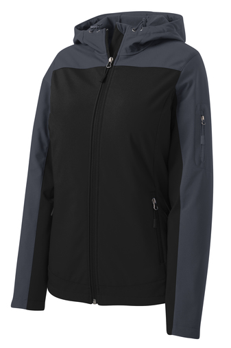 Port Authority® Ladies Hooded Core Soft Shell Jacket