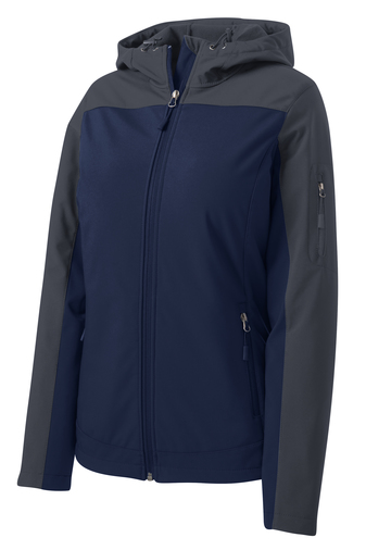 Port Authority® Ladies Hooded Core Soft Shell Jacket