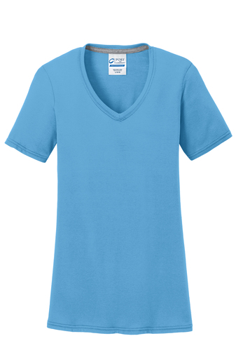 Port & Company® Ladies Performance Blend V-Neck Tee