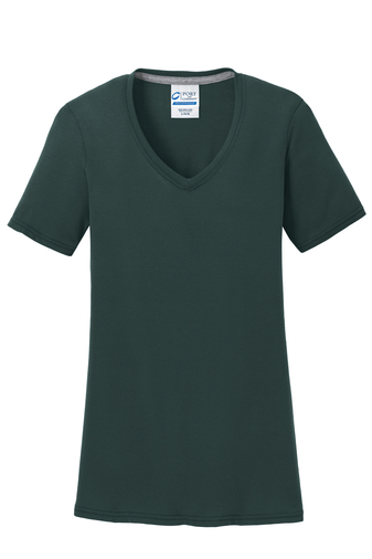 Port & Company® Ladies Performance Blend V-Neck Tee