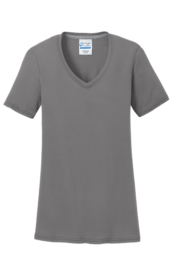 Port & Company® Ladies Performance Blend V-Neck Tee