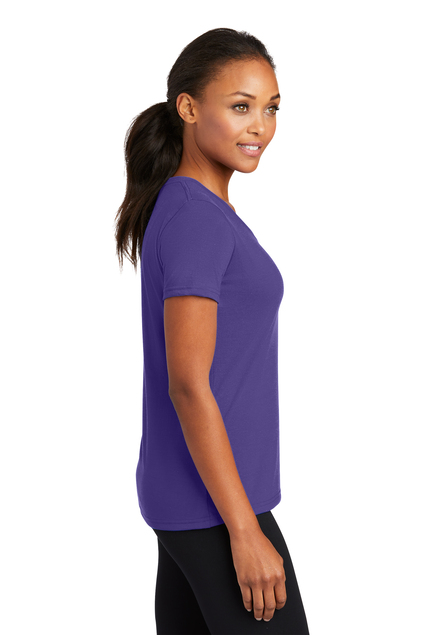Port & Company® Ladies Performance Blend V-Neck Tee