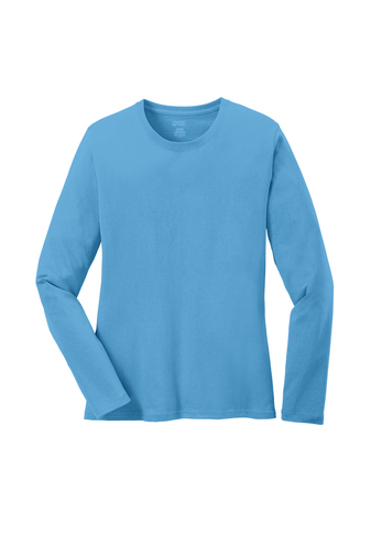 Port & Company® Ladies Long Sleeve Core Cotton Tee