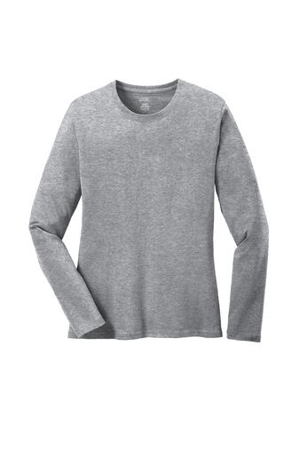 Port & Company® Ladies Long Sleeve Core Cotton Tee