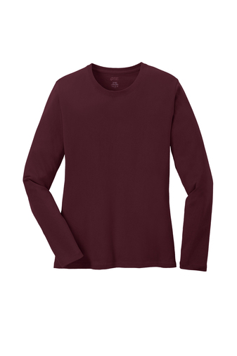 Port & Company® Ladies Long Sleeve Core Cotton Tee