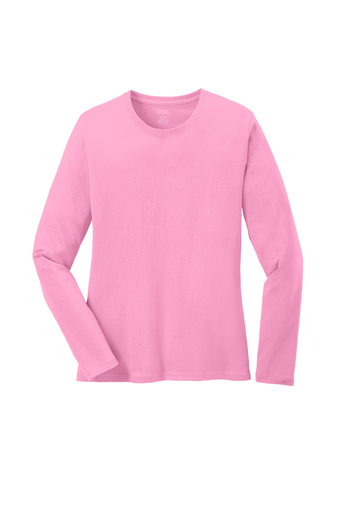 Port & Company® Ladies Long Sleeve Core Cotton Tee