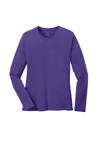Port & Company® Ladies Long Sleeve Core Cotton Tee