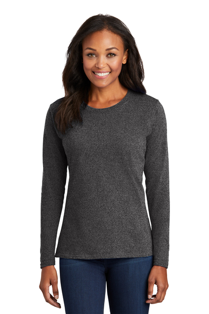 Port & Company® Ladies Long Sleeve Core Cotton Tee