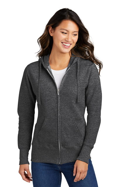 Port & Company® Ladies Core Fleece Full-Zip Hooded Sweatshirt