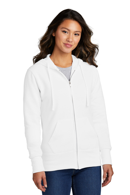 Port & Company® Ladies Core Fleece Full-Zip Hooded Sweatshirt