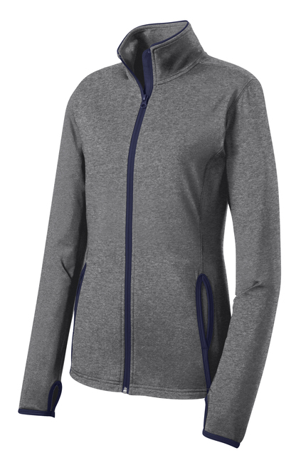 Sport-Tek® Ladies Sport-Wick® Stretch Contrast Full-Zip Jacket
