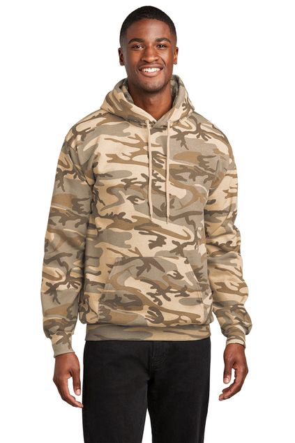 Port & Company® Core Fleece Camo Pullover Hooded Sweatshirt