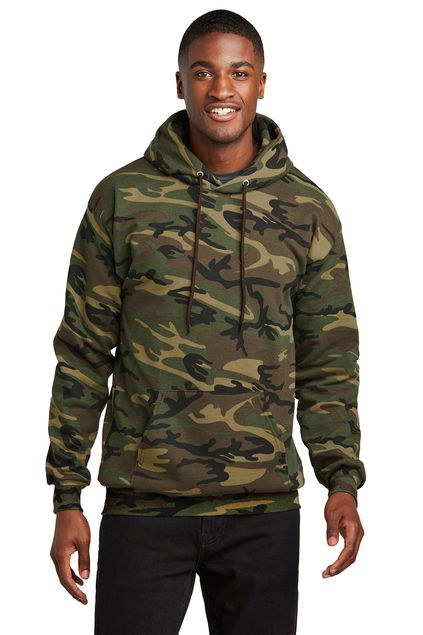 Port & Company® Core Fleece Camo Pullover Hooded Sweatshirt