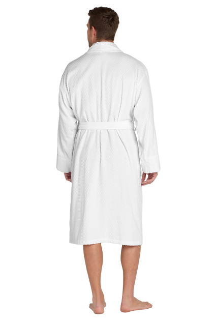 Port Authority® Checkered Terry Shawl Collar Robe