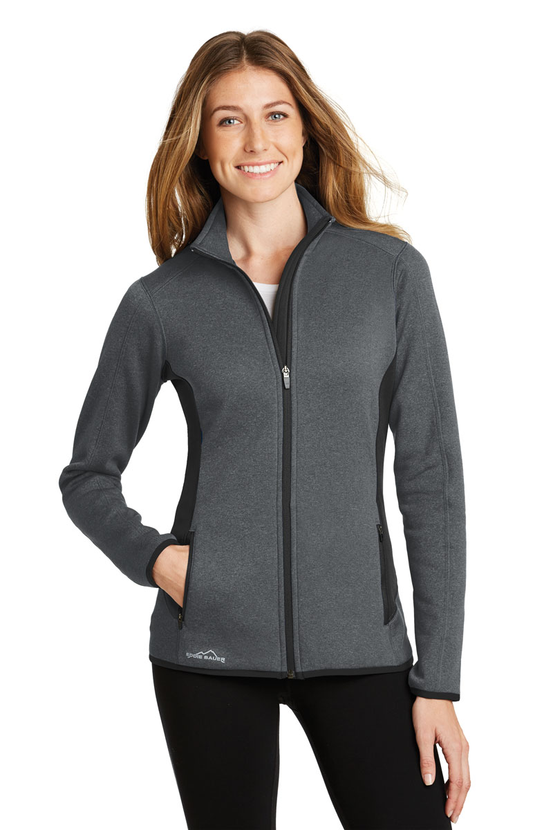 Eddie Bauer® Ladies Full-Zip Heather Stretch Fleece Jacket