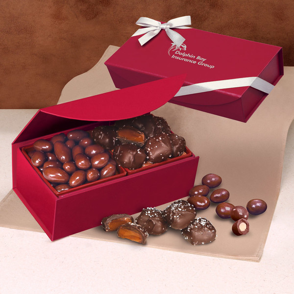 Chocolate Covered Almonds & Chocolate Sea Salt Caramels