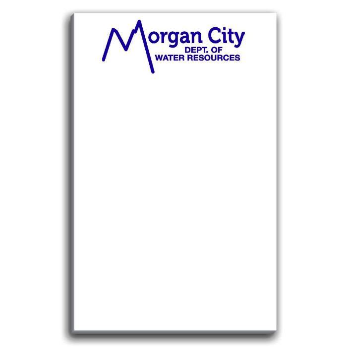 Paper Note Pad 3 1/2 x 5 1/2, 25 pages, w/ magnet