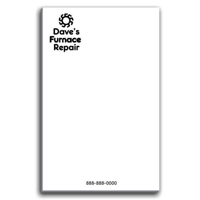 Paper Note Pad 3 1/2 x 5 1/2, 50 pages w/ magnet