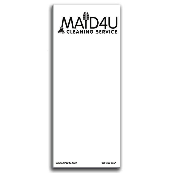 Paper Note Pad 3 1/2 x 8 1/2, 25 pages w/ magnet