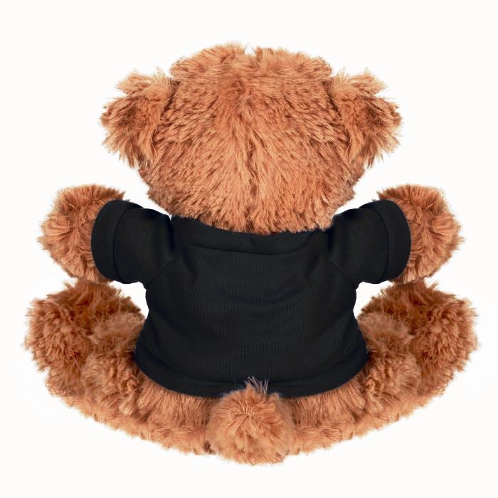Plush Bear with Embroidered Paws and T-Shirt