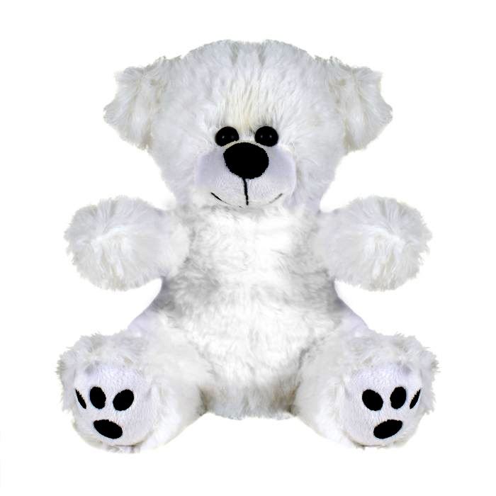 Plush Bear with Embroidered Paws and T-Shirt