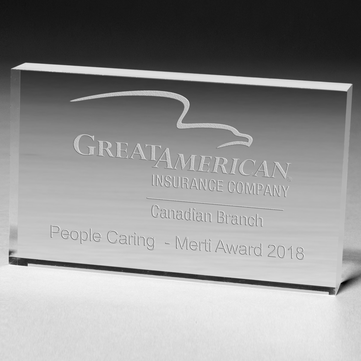 Rectangular Acrylic Paperweight -3” X 5” X 1/2”