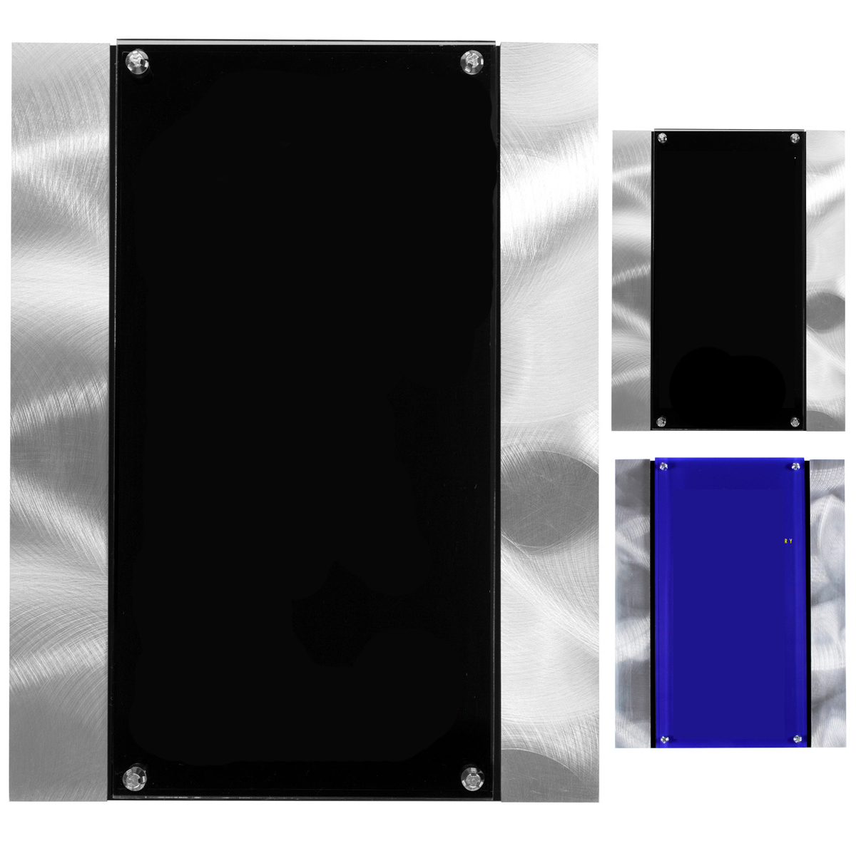 Striped Metal Plaque