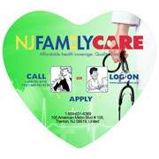 Heart Shaped Microfiber Cleaning Cloths in Polybag