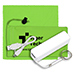 Mobile Tech Power Bank Accessory Kit in Microfiber Cinch Pack Com