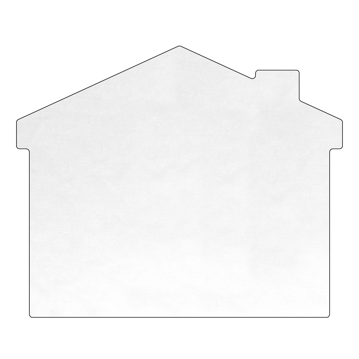 House Shaped Microfiber Cleaning Cloths in Polybag