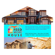 House Shaped Microfiber Cleaning Cloths in Polybag