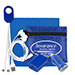 Mobile Tech Home and Auto Charging Kit with Earbuds and Microfibe