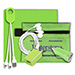 Mobile Tech Home and Auto Charging Kit with Earbuds and Microfibe