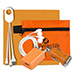 Mobile Tech Home and Auto Charging Kit with Earbuds and Microfibe