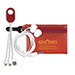 Mobile Tech Earbud and Charging Cables Kit In Translucent Carabin