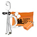Mobile Tech Earbud and Charging Kit in Translucent Carabiner Zipp