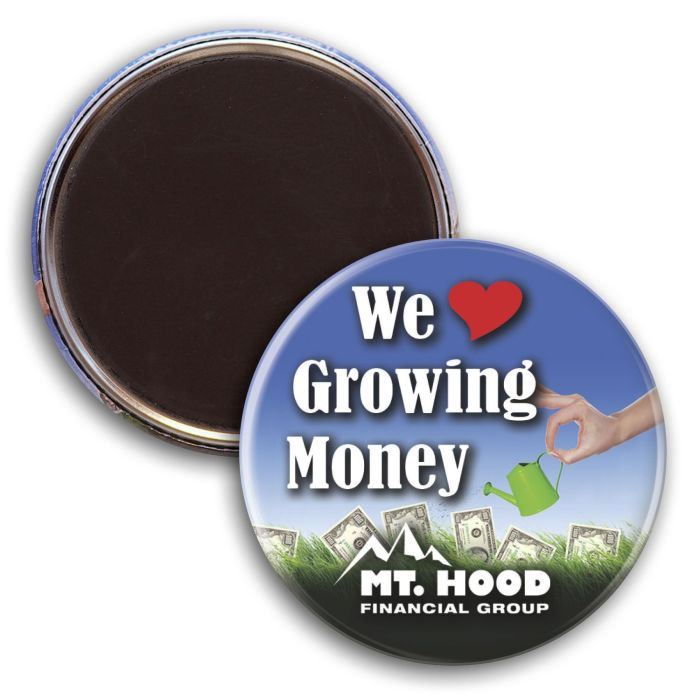 2-1/4 Diam Round Button with Magnet