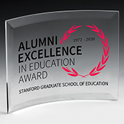 Curved Standing Award - 4” X 6”