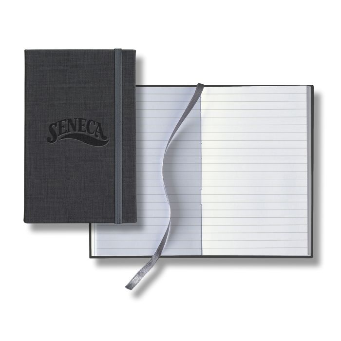 Linen Banded Pico Lined White Page Journal