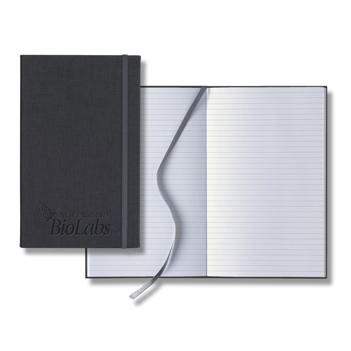 Linen Banded Medio Lined White Page Journal