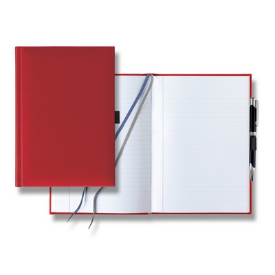 Tucson Grande Lined White Page Journal with Pen & Loop