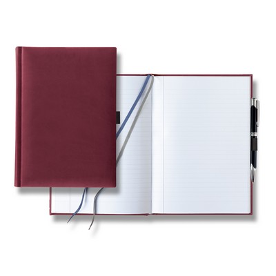 Tucson Grande Lined White Page Journal with Pen & Loop